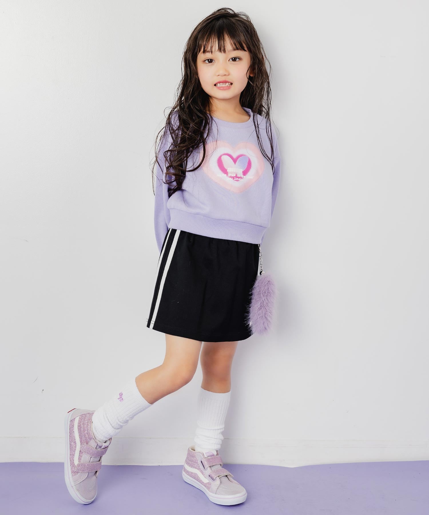 ラベンダー(110サイズ着用/身長：約106cm)