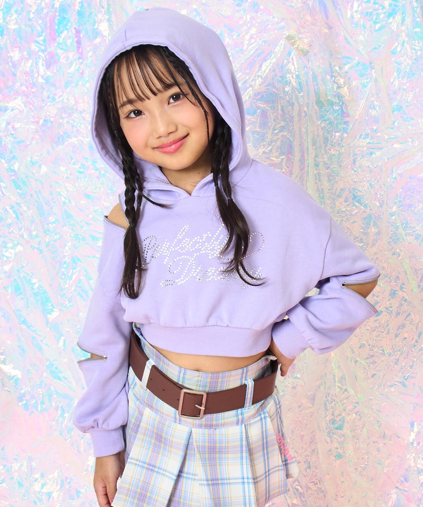 ラベンダー(110サイズ着用/身長：約115cm)