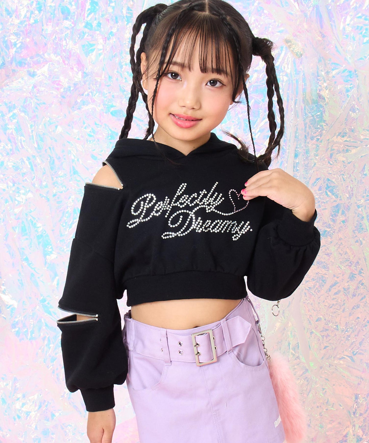 ブラック(110サイズ着用/身長：約115cm)