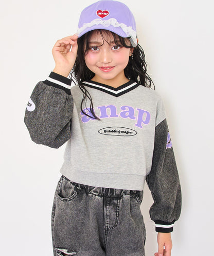 ライトグレー(120サイズ着用/身長：約128cm)