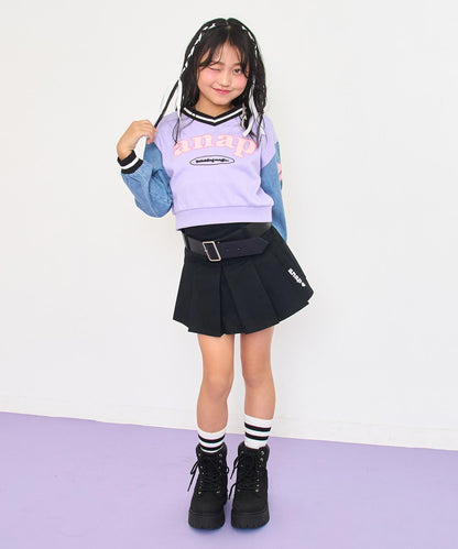 ラベンダー(120サイズ着用/身長：約128cm)