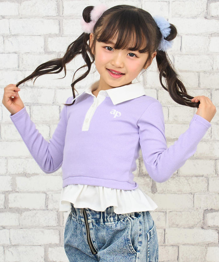 ラベンダー(110サイズ着用/身長：約113cm)