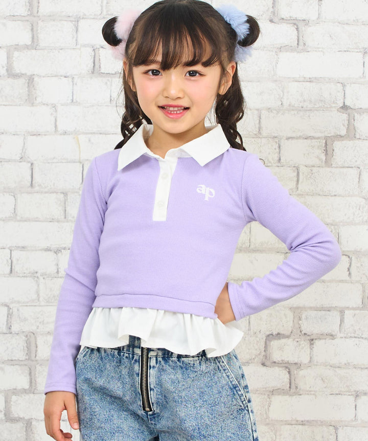 ラベンダー(110サイズ着用/身長：約113cm)