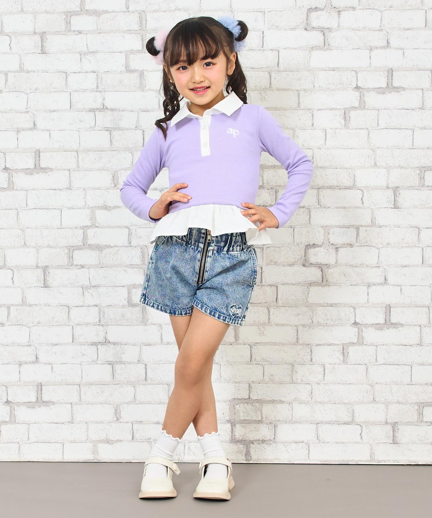 ラベンダー(110サイズ着用/身長：約113cm)