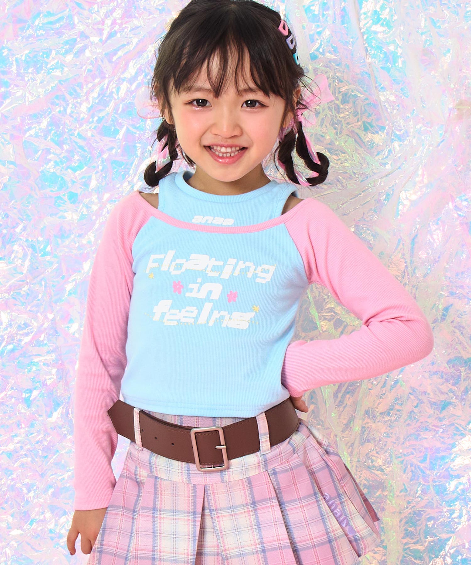 ライトブルー(110サイズ着用/身長：約113cm)