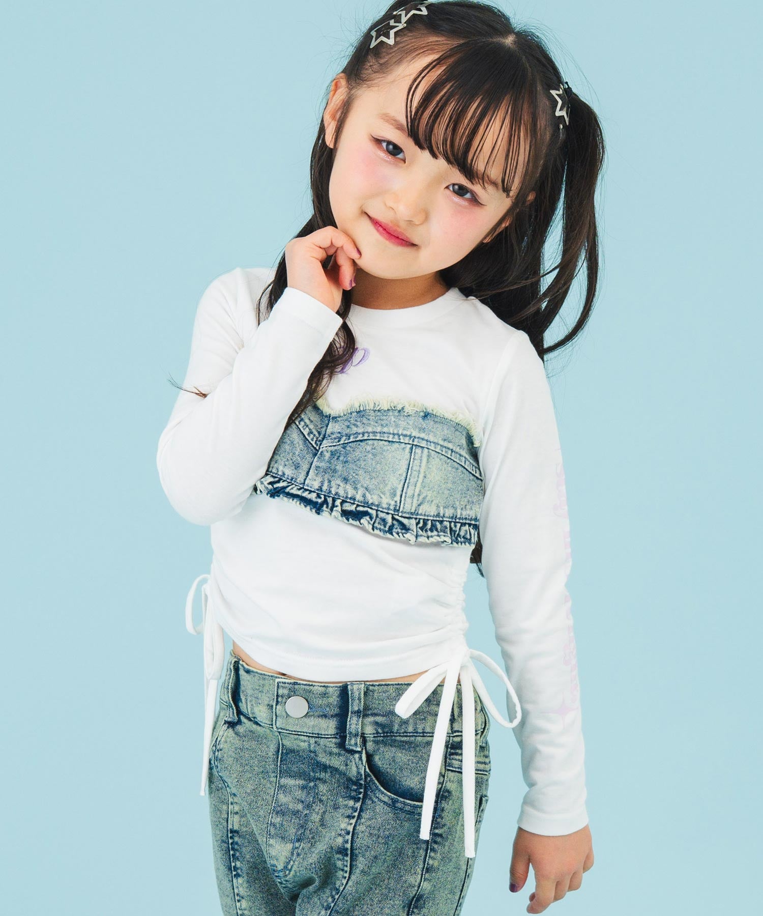 ブルー(110サイズ着用/身長：約113cm)