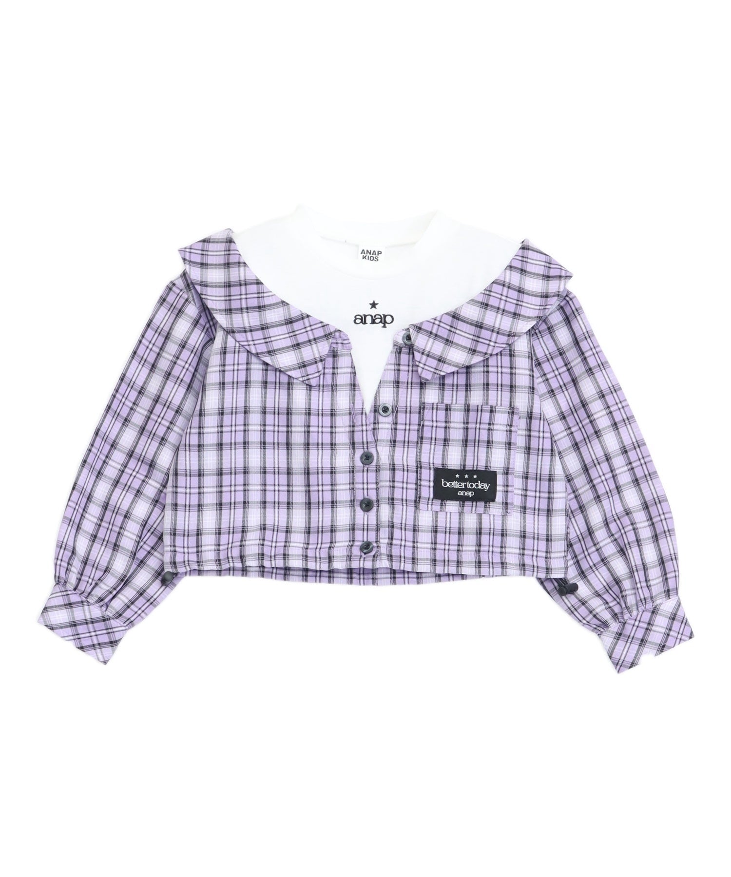 フェイクレイヤード シャツデザイン トップス 423-3564 – ANAP
