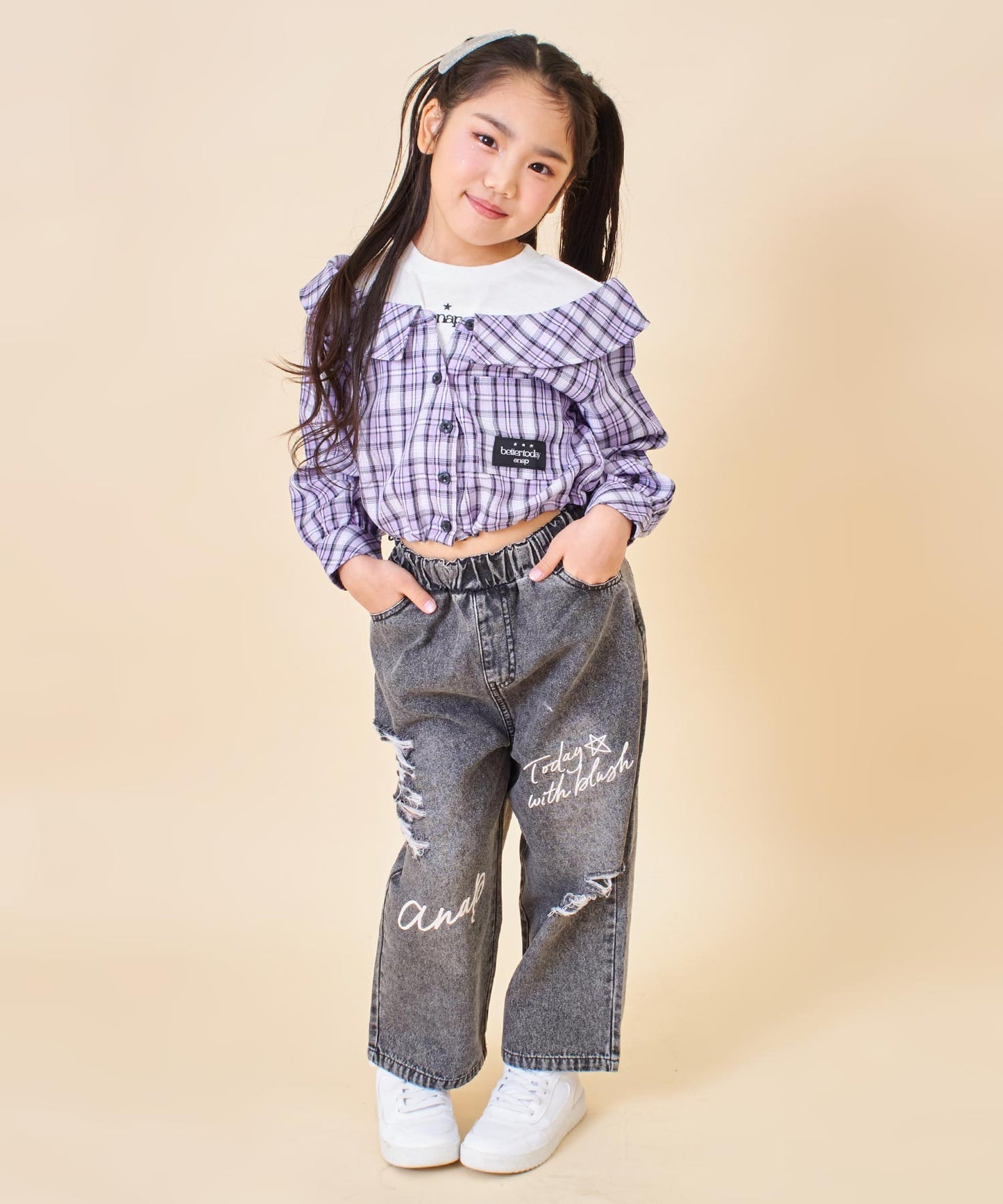 フェイクレイヤード シャツデザイン トップス 423-3564
