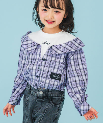 ラベンダー(110サイズ着用/身長：約113cm)