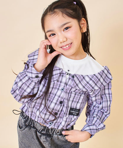 ラベンダー(120サイズ着用/身長：約123cm)