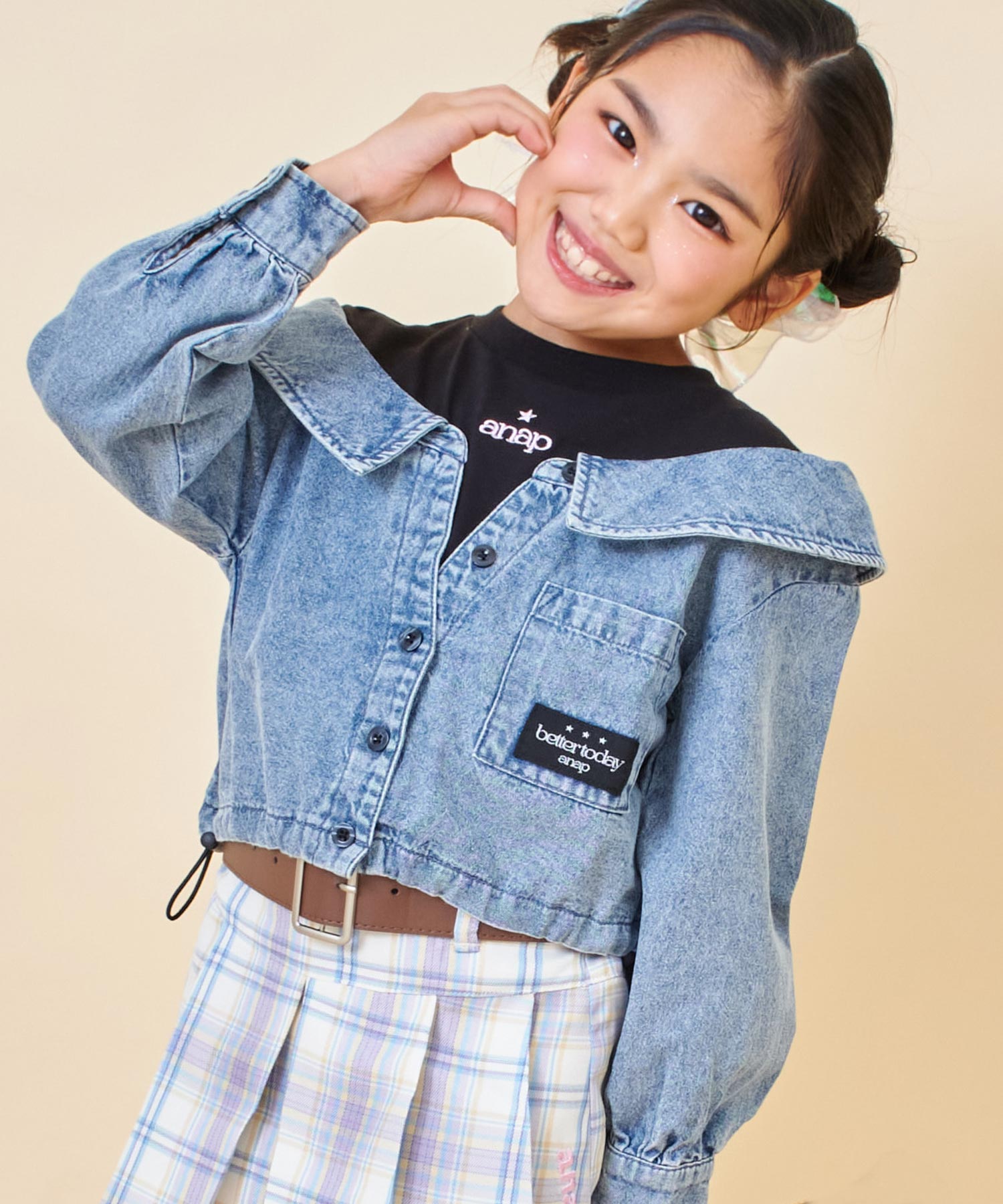 ブルー(120サイズ着用/身長：約123cm)