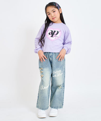 ラベンダー(120サイズ着用/身長：約123cm)