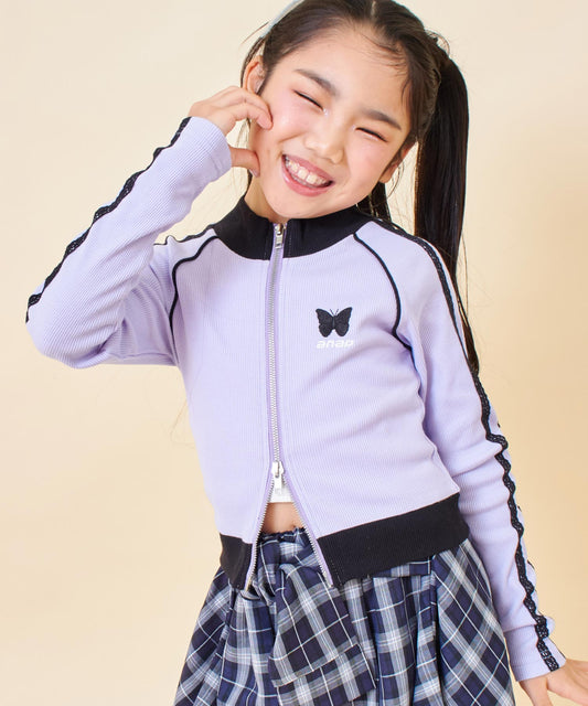 サイドライン ダブルジップ トップス 423-3571