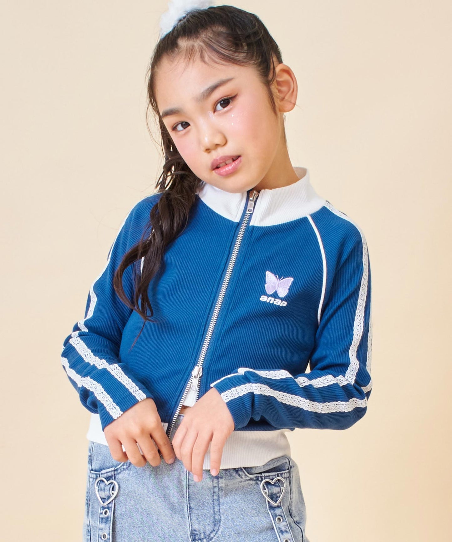 ネイビー(120サイズ着用/身長：約123cm)