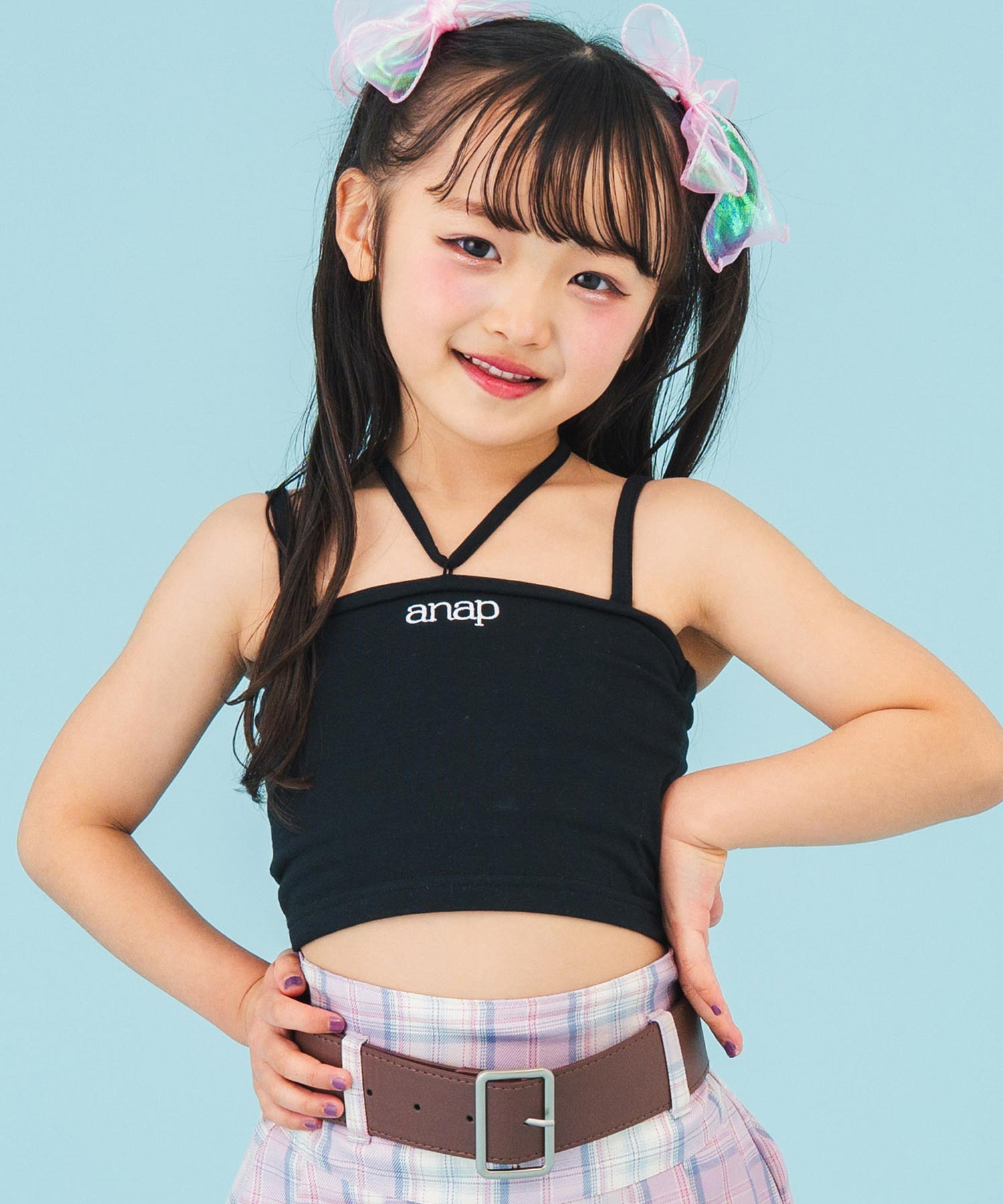 ブラック(110サイズ着用/身長：約113cm)