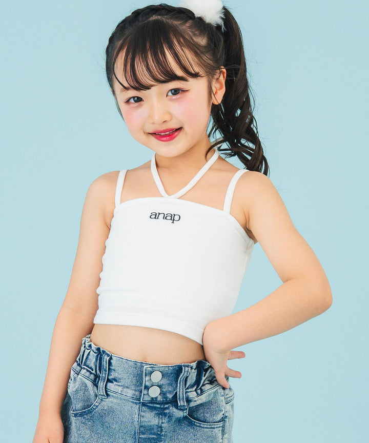 ホワイト(110サイズ着用/身長：約113cm)