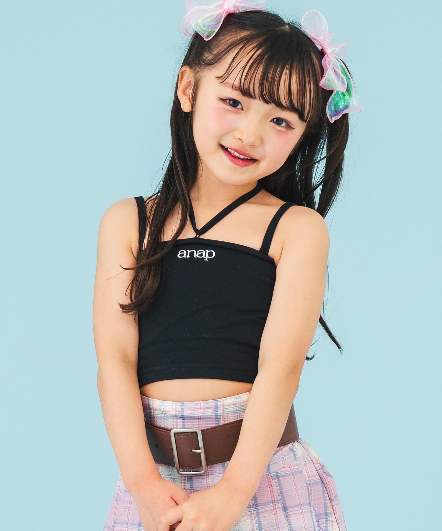 ブラック(110サイズ着用/身長：約113cm)