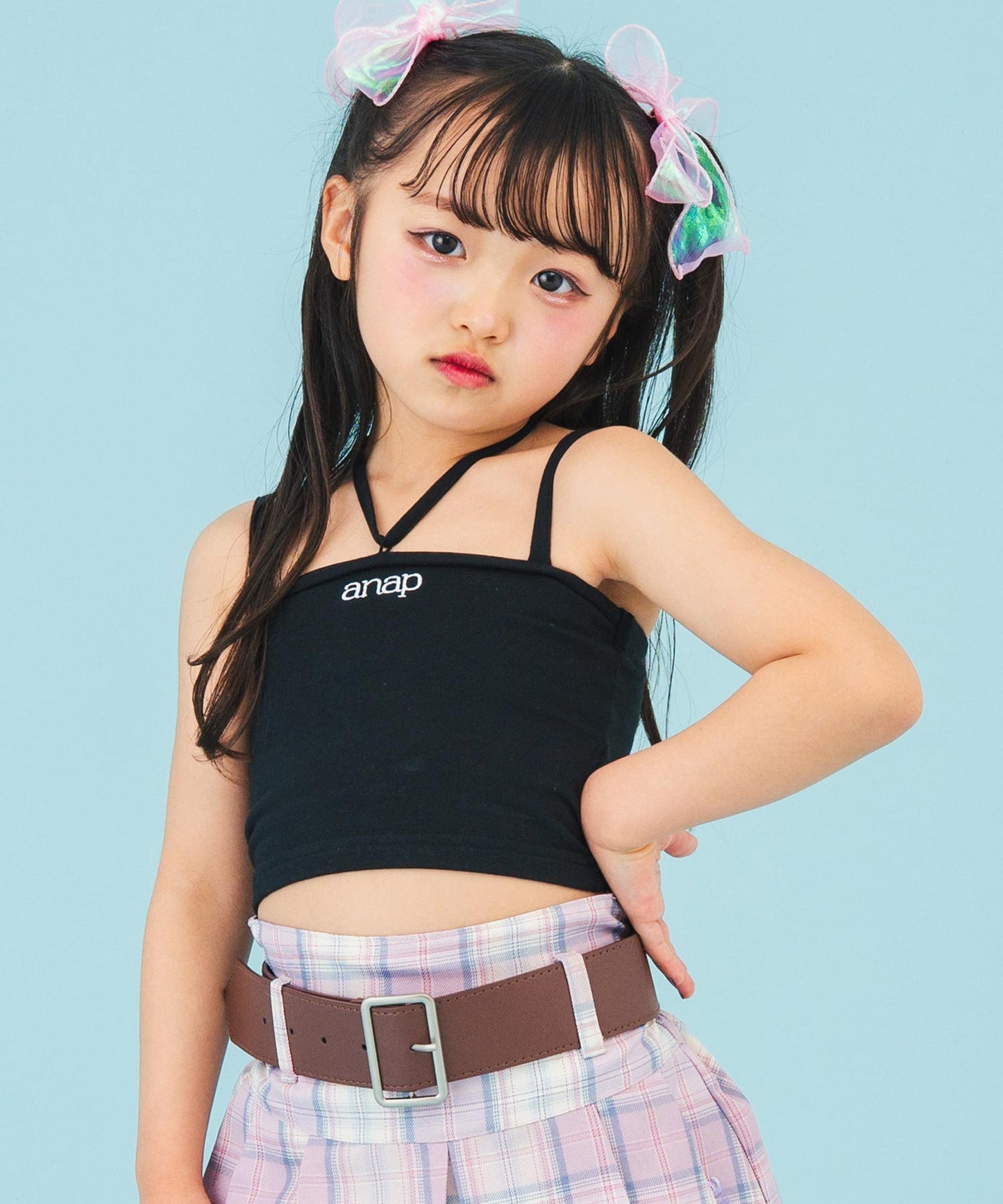 ブラック(110サイズ着用/身長：約113cm)