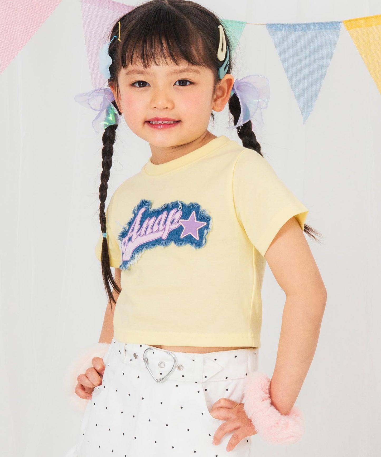 イエロー(110サイズ着用/身長：約103cm)