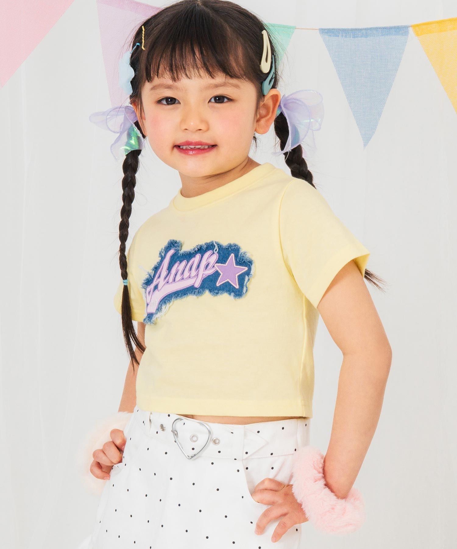 イエロー(110サイズ着用/身長：約103cm)