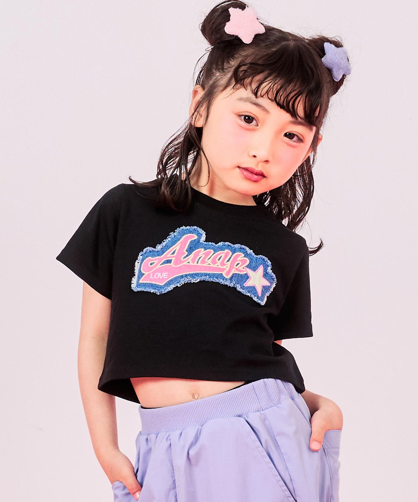 ブラック(110サイズ着用/身長：約109cm)