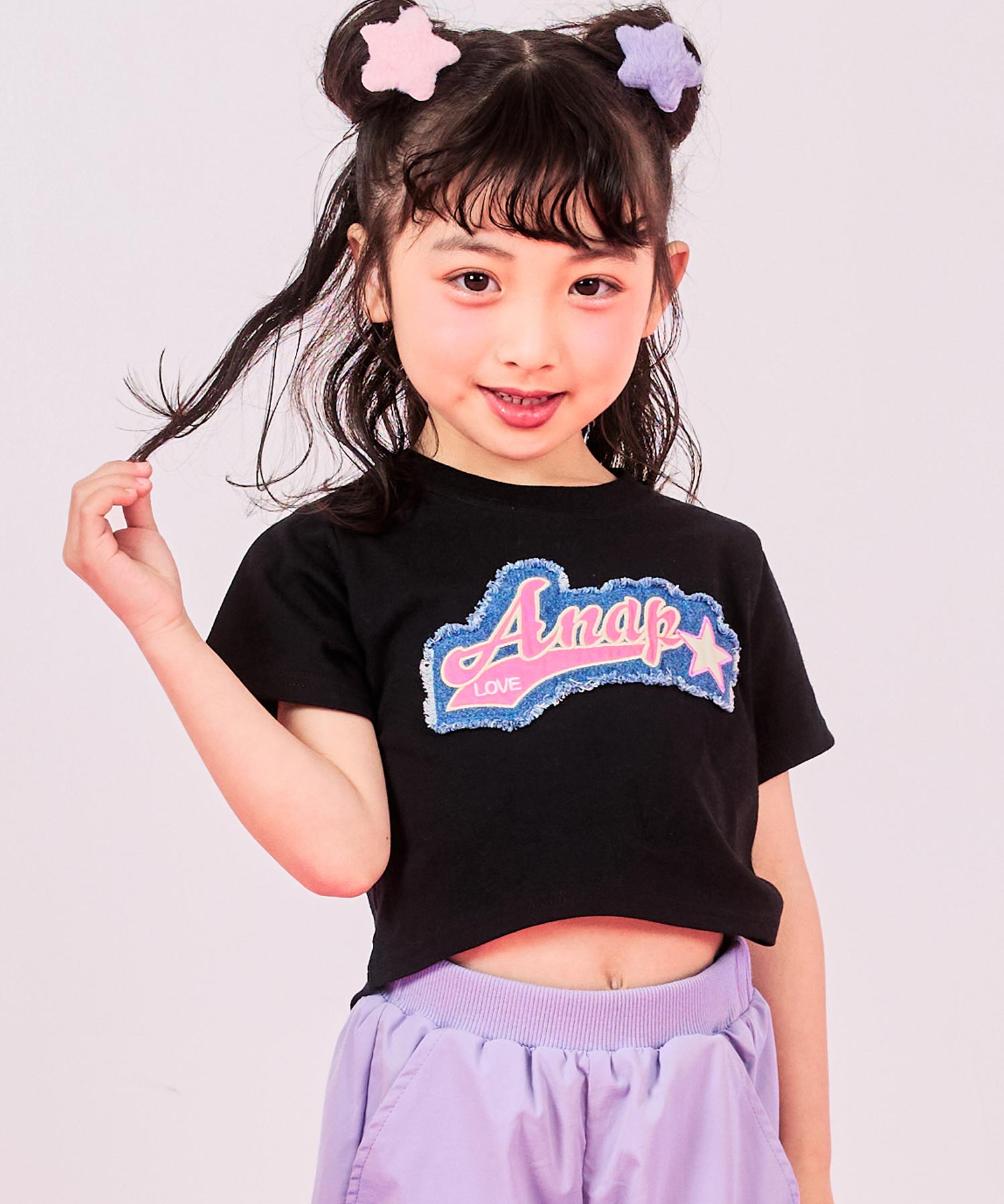 ブラック(110サイズ着用/身長：約109cm)