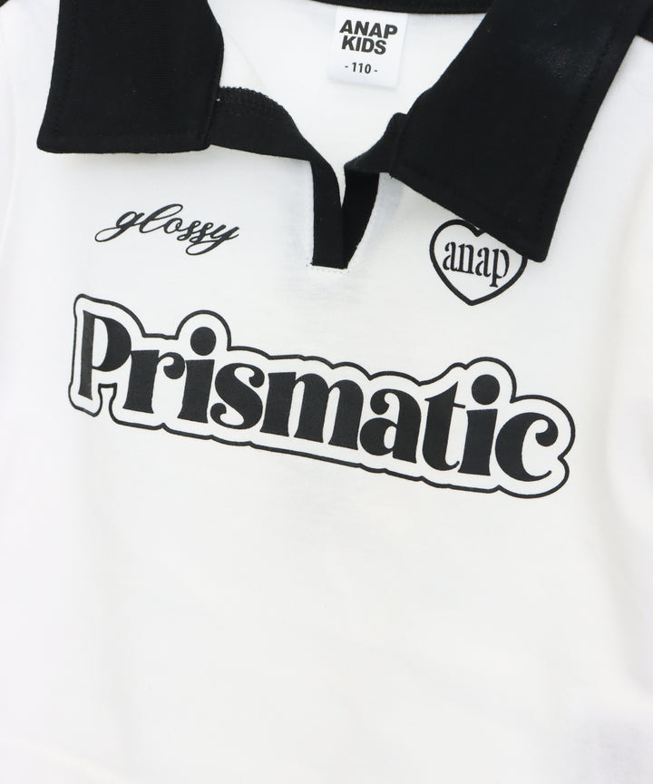 エリ付 ライン ゲーム Tシャツ 423-3582