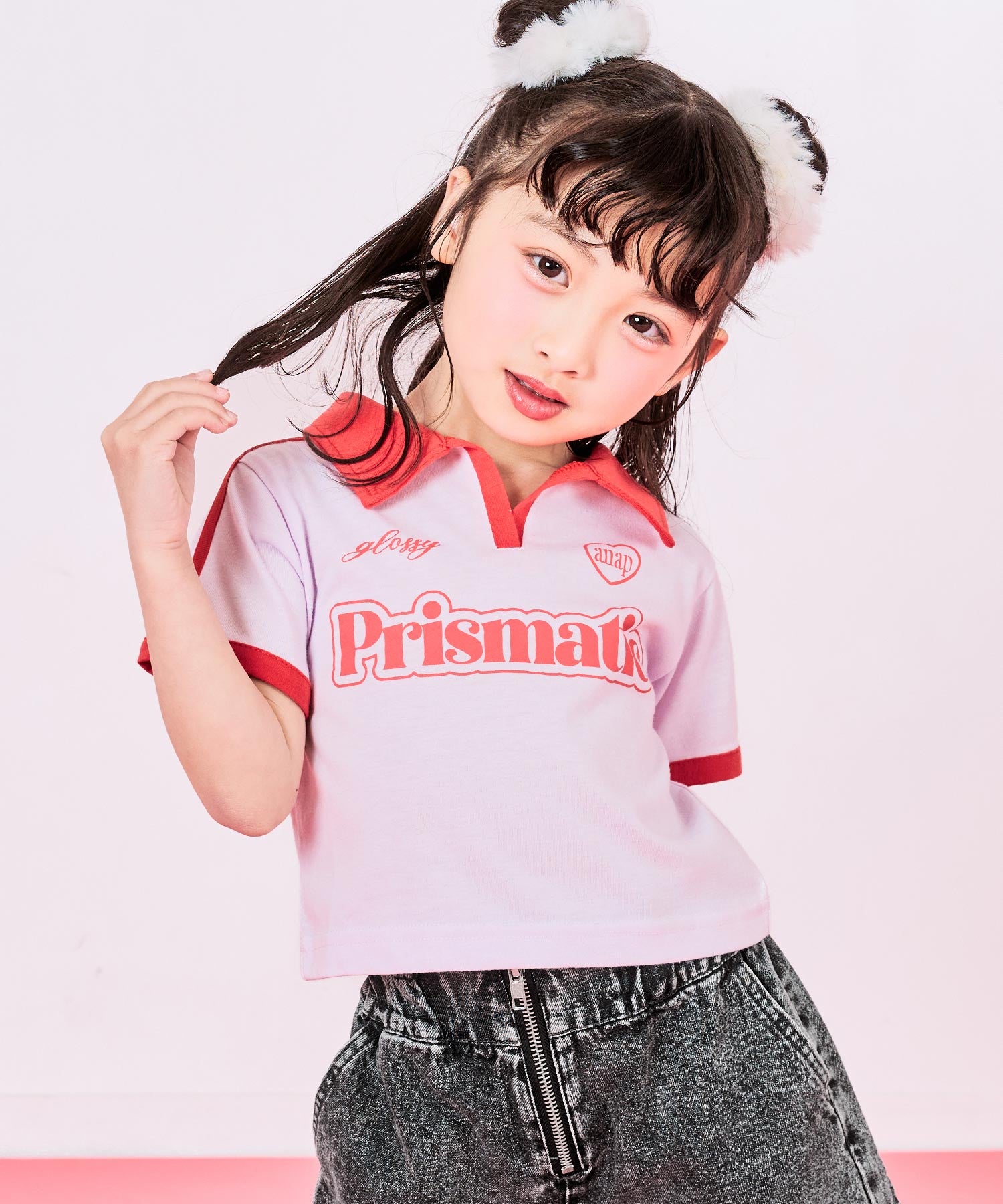 ピンク(110サイズ着用/身長：約109cm)