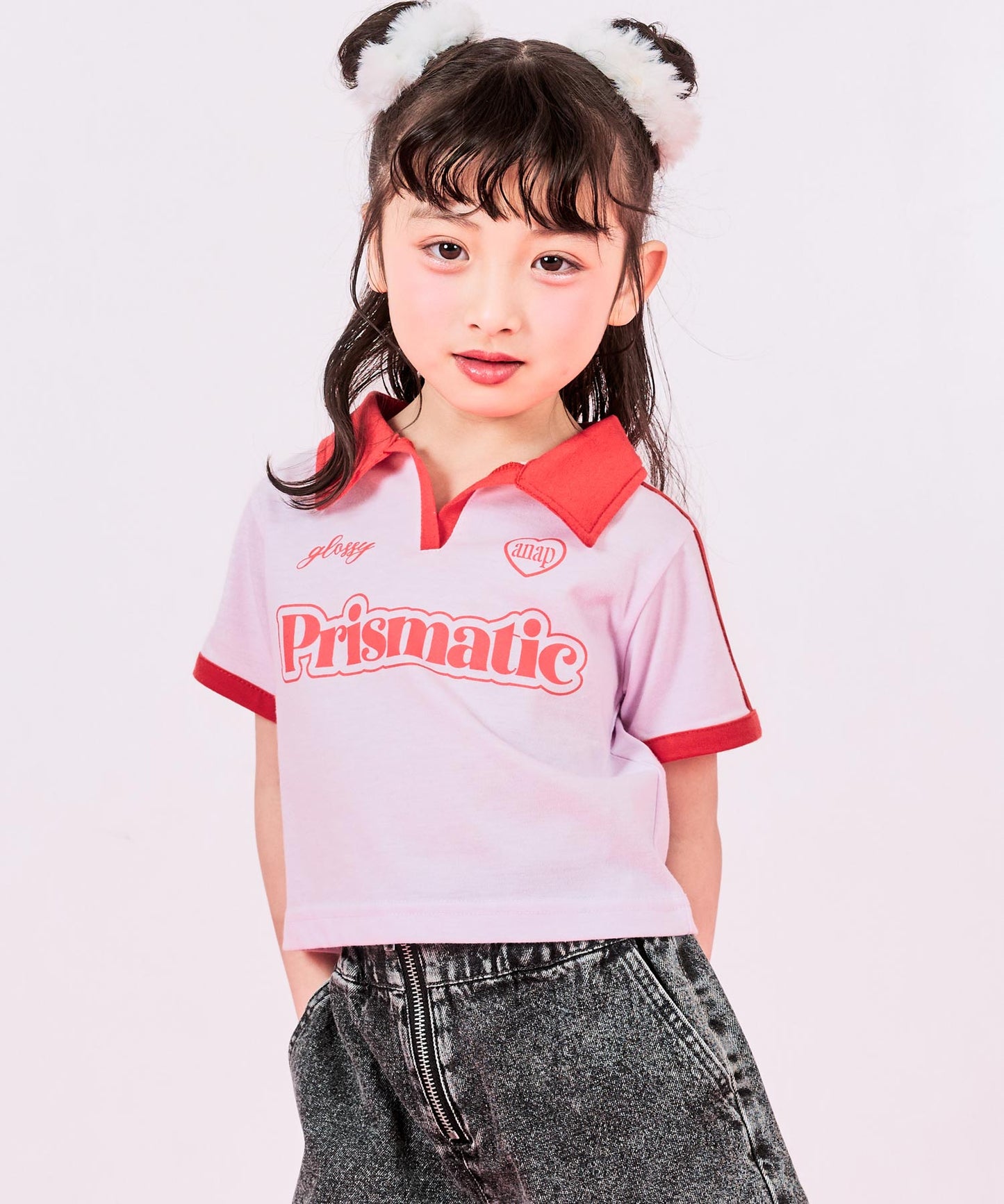 ピンク(110サイズ着用/身長：約109cm)