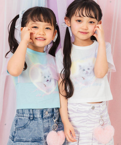 ホワイト(110サイズ着用/身長：約106cm)ライトブルー(110サイズ着用/身長：約103cm)