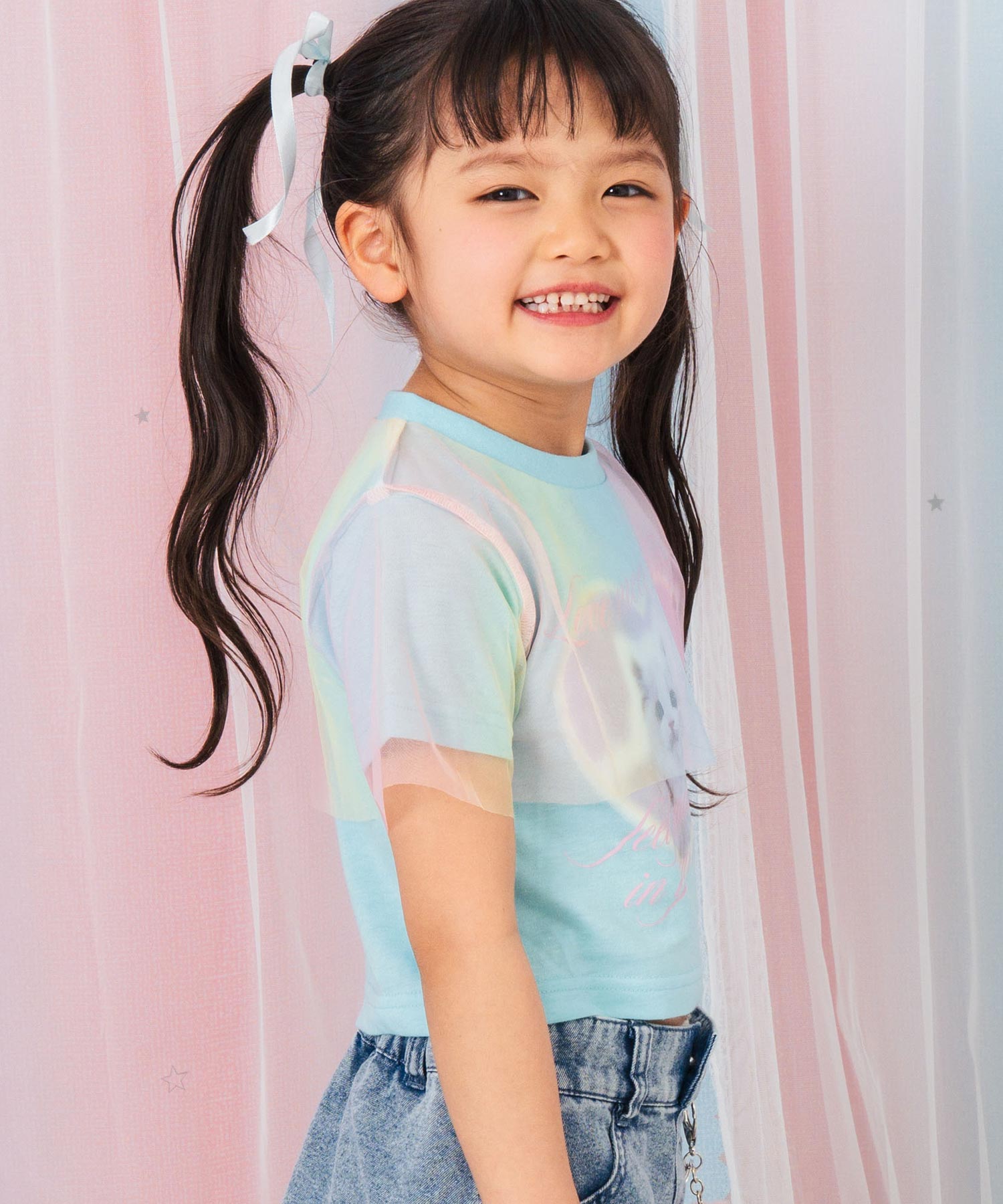 チュール レイヤード キャット プリント トップス 423-3583 – ANAP