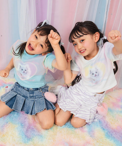 ホワイト(110サイズ着用/身長：約106cm)ライトブルー(110サイズ着用/身長：約103cm)