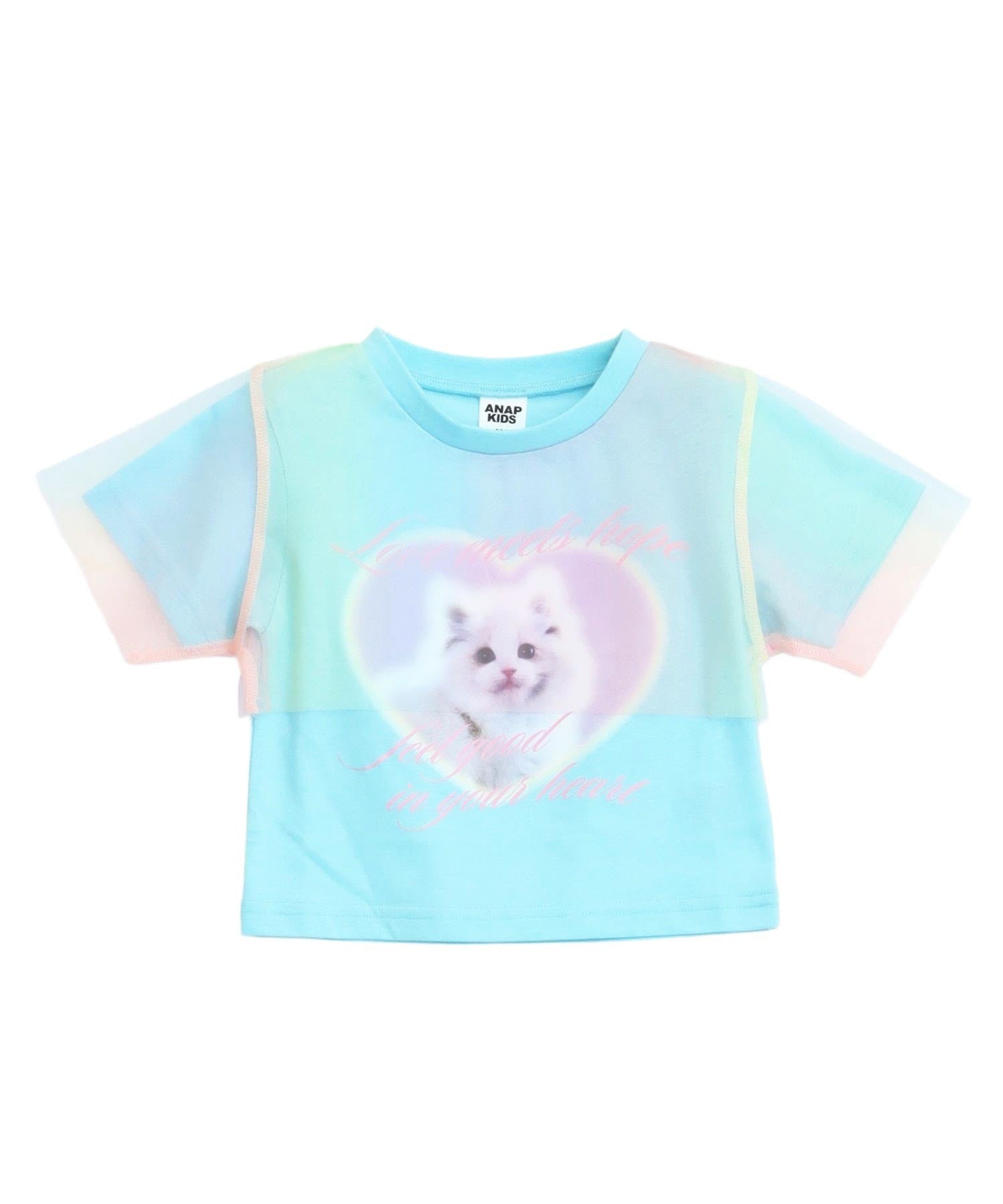 チュール レイヤード キャット プリント トップス 423-3583 – ANAP