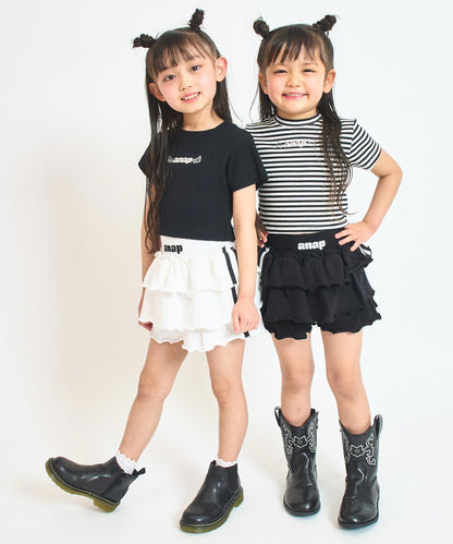 ブラック(110サイズ着用/身長：約106cm)
ブラック/ホワイト(110サイズ着用/身長：約106cm)