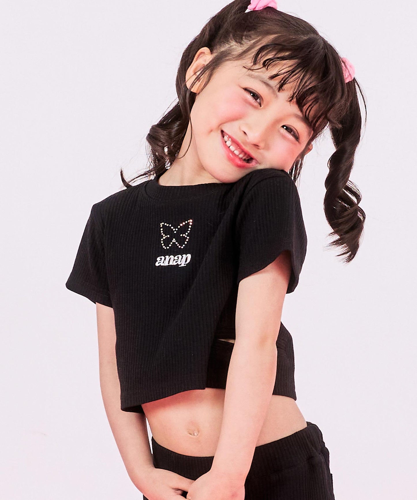 ブラック(110サイズ着用/身長：約109cm)