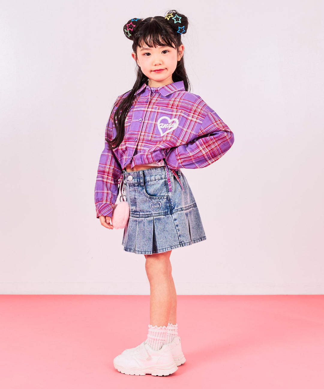 ラベンダー(110サイズ着用/身長：約110cm)