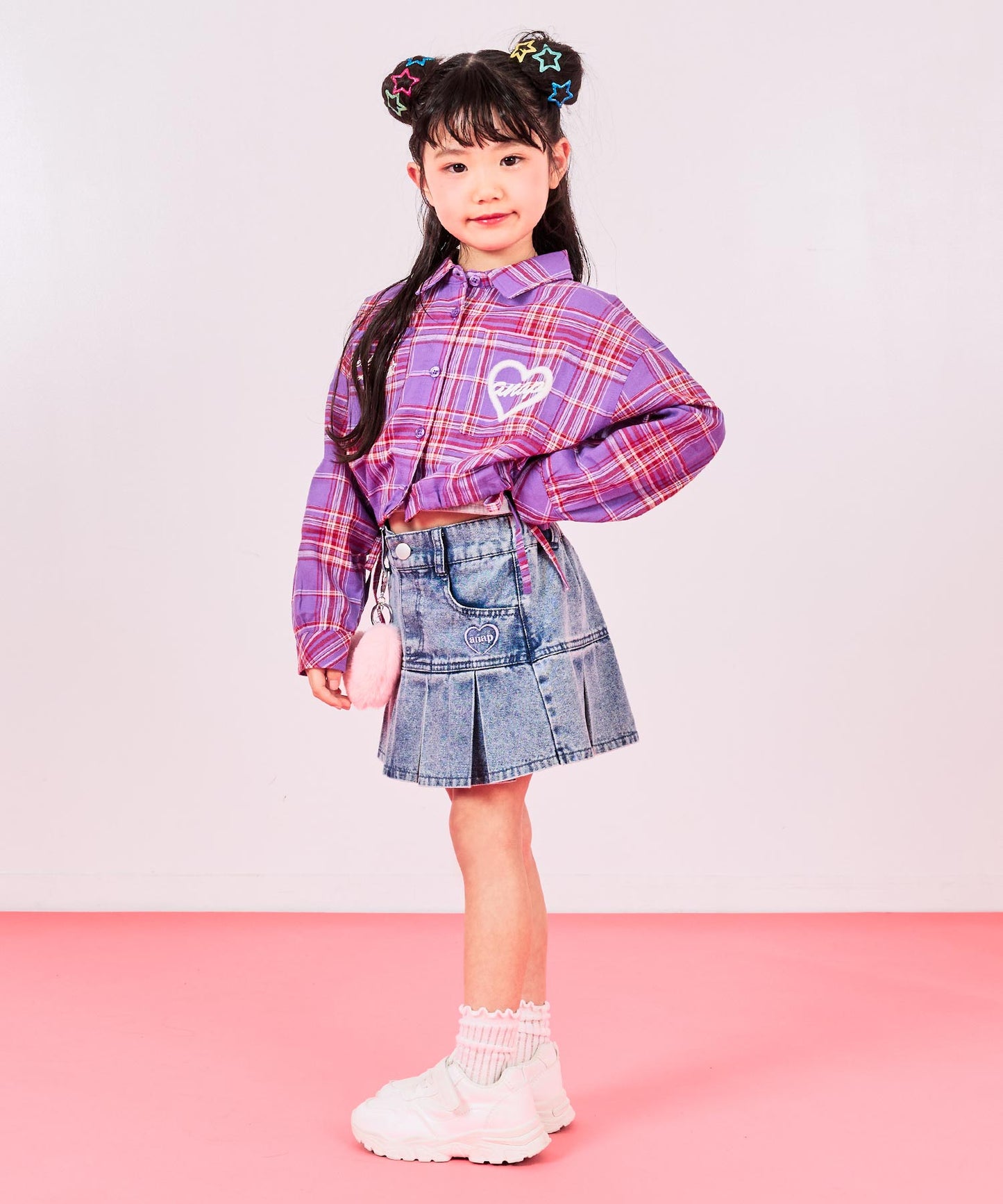 ラベンダー(110サイズ着用/身長：約110cm)
