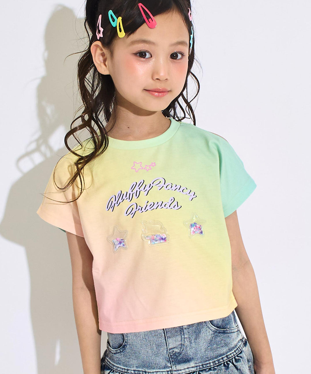 レインボー(120サイズ着用/身長：約128cm)