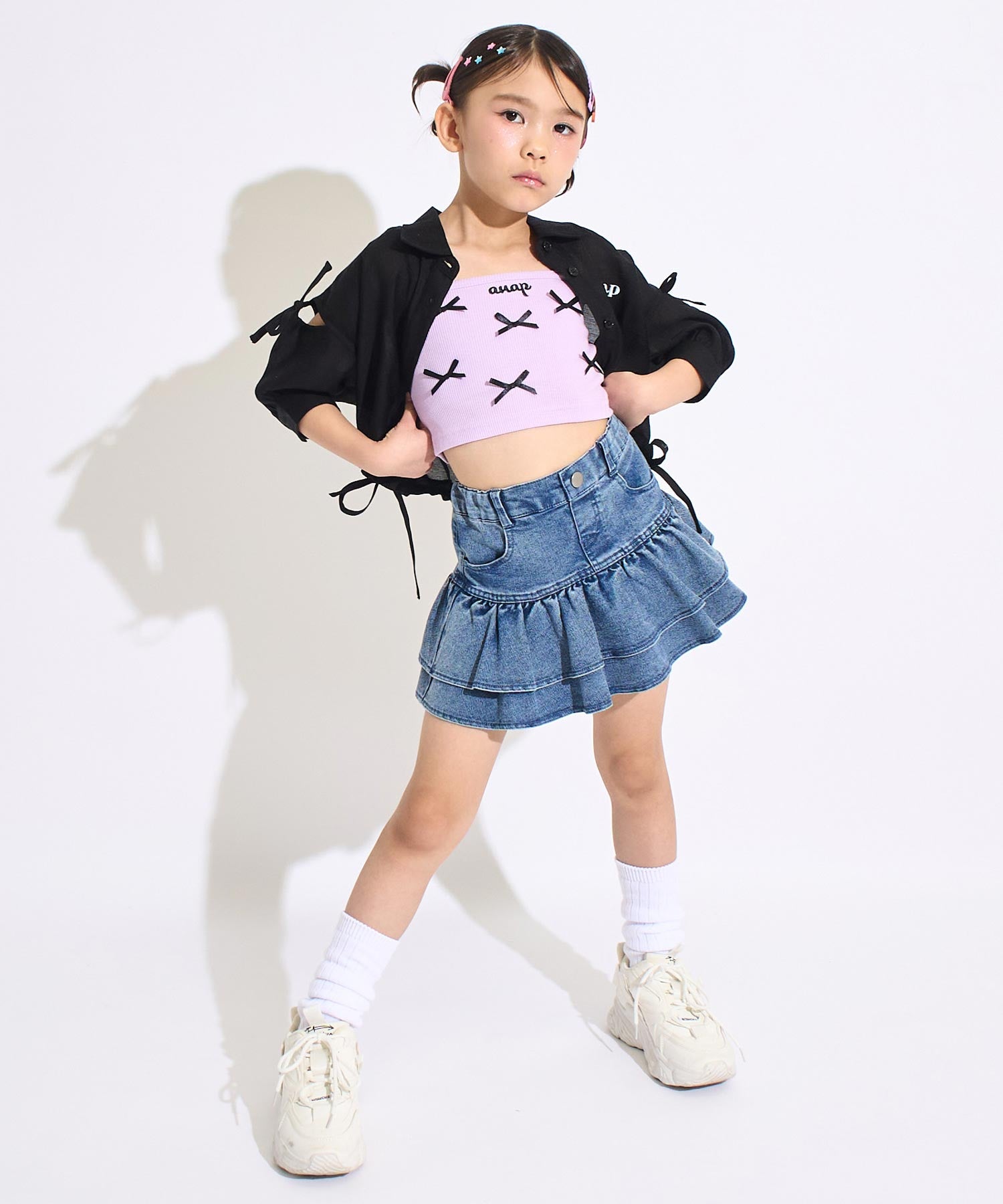 ラベンダー(120サイズ着用/身長：約125cm)