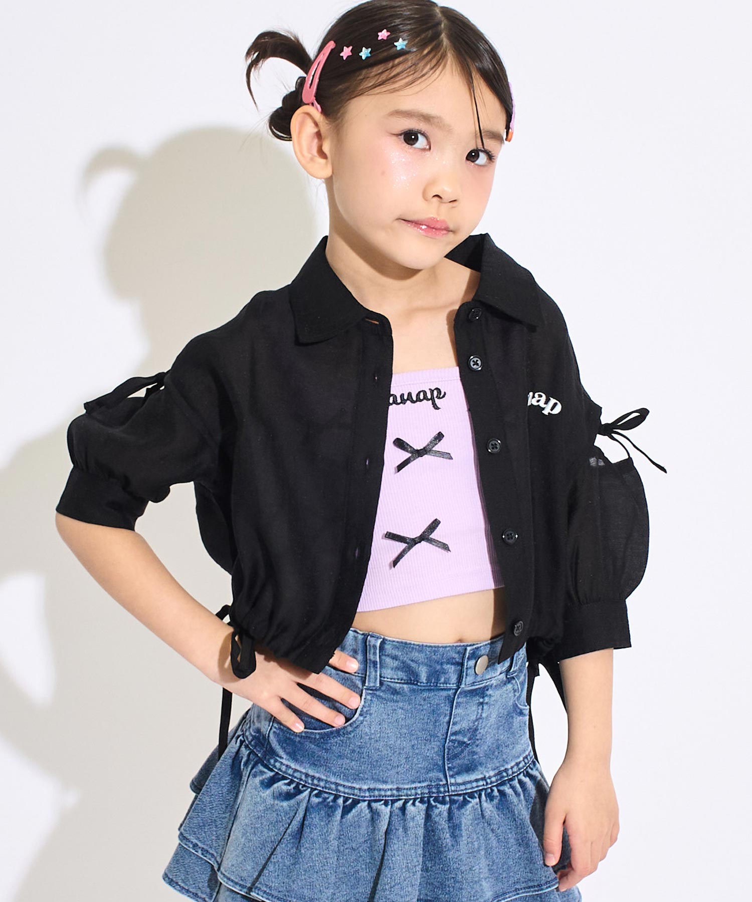 ラベンダー(120サイズ着用/身長：約125cm)