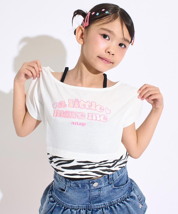 ホワイト(120サイズ着用/身長：約125cm)