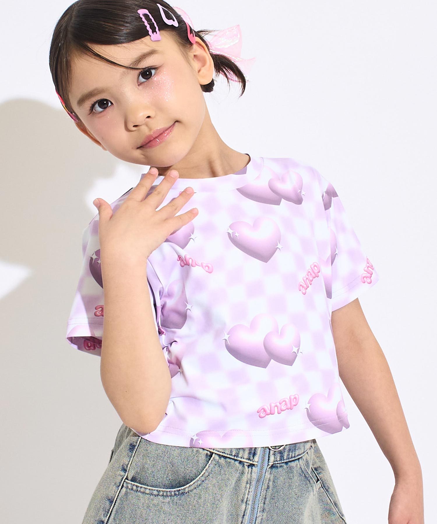 ラベンダー(120サイズ着用/身長：約125cm)