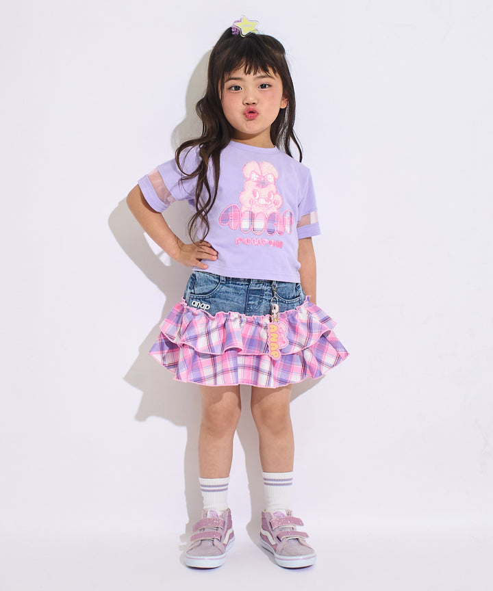 ラベンダー(110サイズ着用/身長：約107cm)