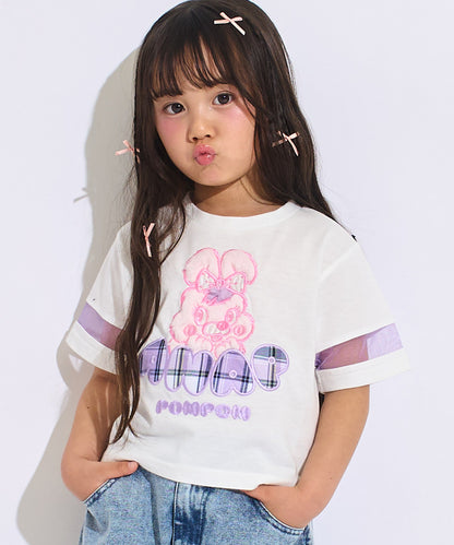 ホワイト(110サイズ着用/身長：約102cm)