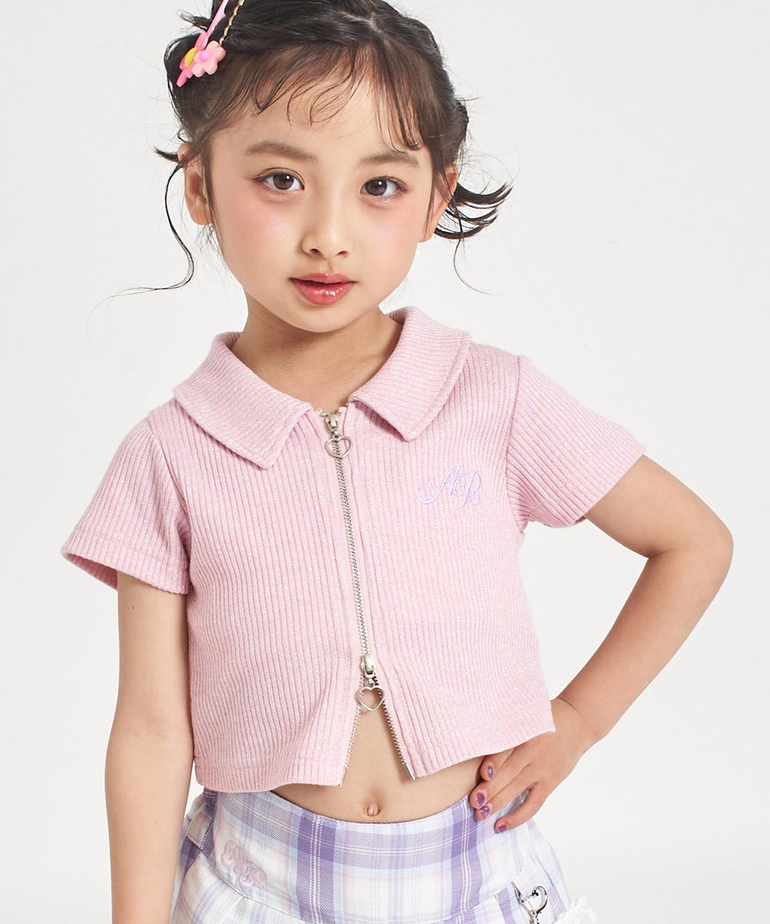 ピンク(110サイズ着用/身長：約109cm)