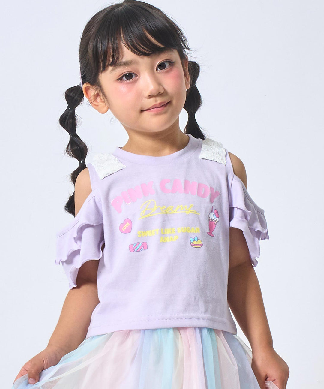 ラベンダー(110サイズ着用/身長：約110cm)
