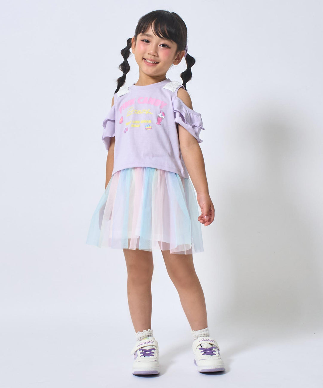 ラベンダー(110サイズ着用/身長：約110cm)