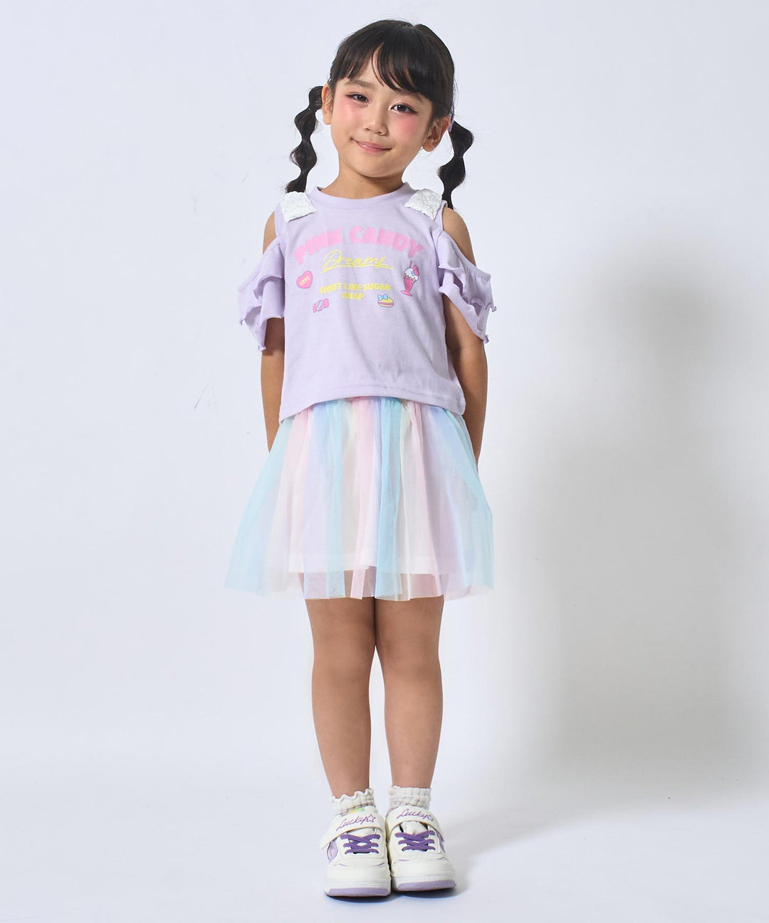 ラベンダー(110サイズ着用/身長：約110cm)