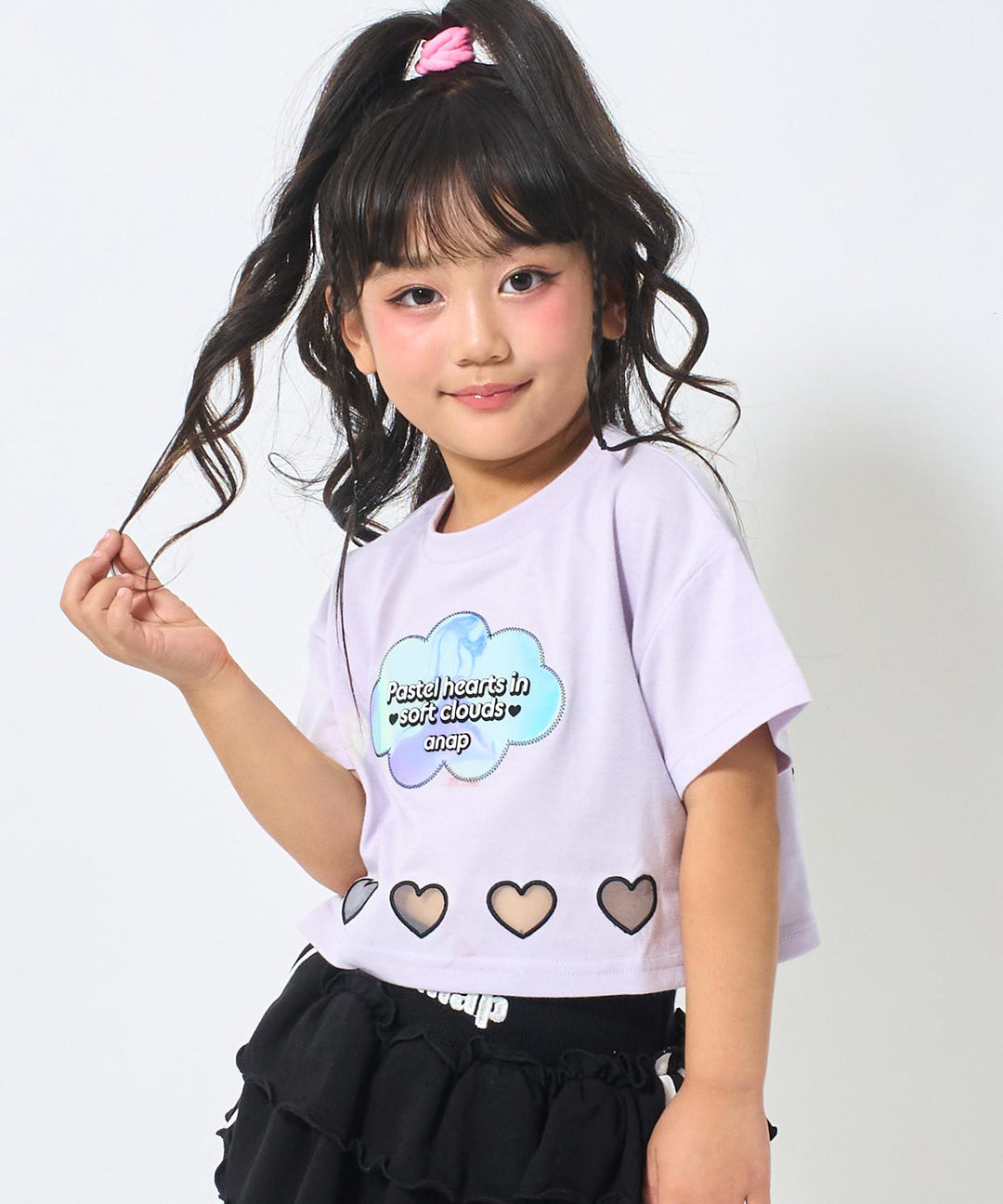 ラベンダー(110サイズ着用/身長：約110cm)