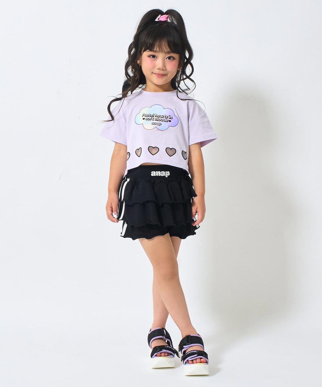 ラベンダー(110サイズ着用/身長：約110cm)